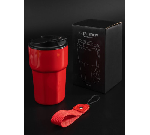 Термостакан Freshbrew, красный Термостакан Freshbrew, красный