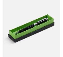 Ручка шариковая Broad Ring в футляре, глянцевая, черная