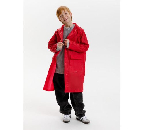 Дождевик детский RainDrop Kids, красный