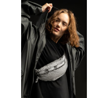 Поясная сумка W6, серая