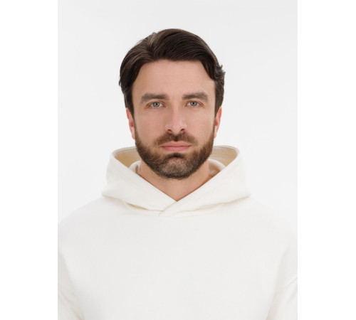 Худи оверсайз унисекс Snuggie, молочно-белое