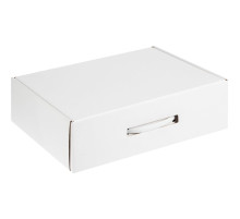 Коробка самосборная Light Case, белая, с белой ручкой