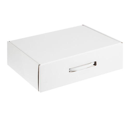 Коробка самосборная Light Case, белая, с белой ручкой