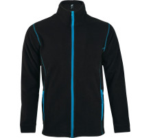 Куртка мужская Nova Men 200, черная с ярко-голубым