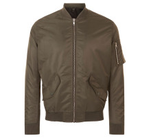 Куртка бомбер унисекс Rebel, коричневая