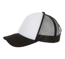 Бейсболка Bubble, черная с белым