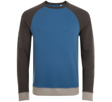 Толстовка унисекс Sandro, синяя с черным меланжем