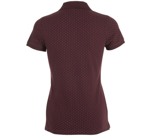 Рубашка поло женская Brandy Women, бордовая с белым