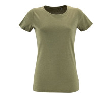 Футболка женская Regent Fit Women, меланж хаки