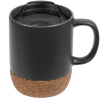 Кружка с пробковой подставкой Corky Walk, серая