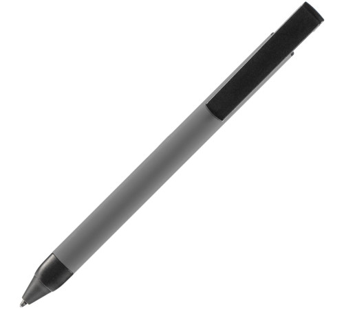 Ручка шариковая Standic с подставкой для телефона, серая
