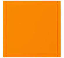 Лейбл из ПВХ Dzeta, L, оранжевый неон