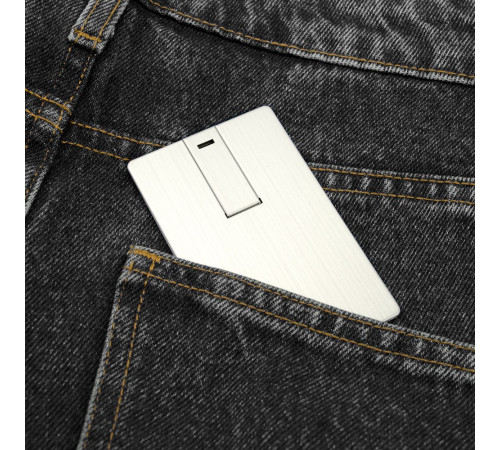 Флешка Platinum Card, 32 Гб, серебристая