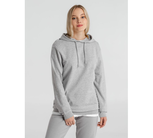 Толстовка с капюшоном унисекс Hoodie, серый меланж