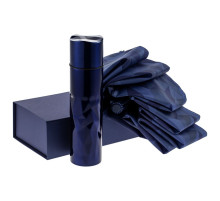 Набор Gems: зонт и термос, синий