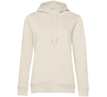 Толстовка с капюшоном женская BNC Inspire (Organic), молочно-белая