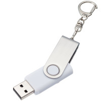 Флешка Twist, белая, 16 Гб