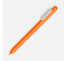 Ручка шариковая Swiper Soft Touch, неоново-оранжевая с белым