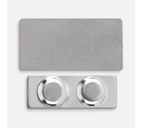 Значок Magnet Matto, серебристый глянцевый Значок Magnet Matto, серебристый глянцевый