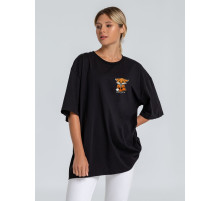 Футболка оверсайз «Cute Fire. Всех сжечь», черная