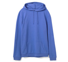 Толстовка с капюшоном унисекс Hoodie, ярко-синий меланж