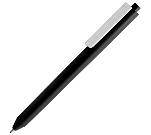 Ручка шариковая Pigra P03 Mat, черная с белым