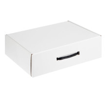 Коробка самосборная Light Case, белая, с черной ручкой