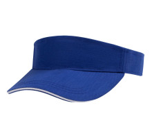 Козырек Active, ярко-синий с белым кантом