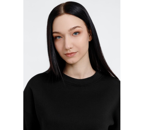 Свитшот оверсайз унисекс True Self, черный