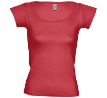 Футболка женская Melrose 150 с глубоким вырезом, красная