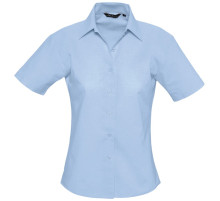 Рубашка женская с коротким рукавом Elite, голубая