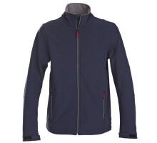 Куртка софтшелл мужская Trial, темно-синяя