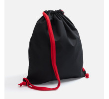 Рюкзак B3, черный с красными лямками