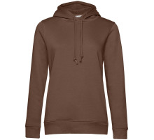 Толстовка с капюшоном женская BNC Inspire (Organic), коричневая (мокко)