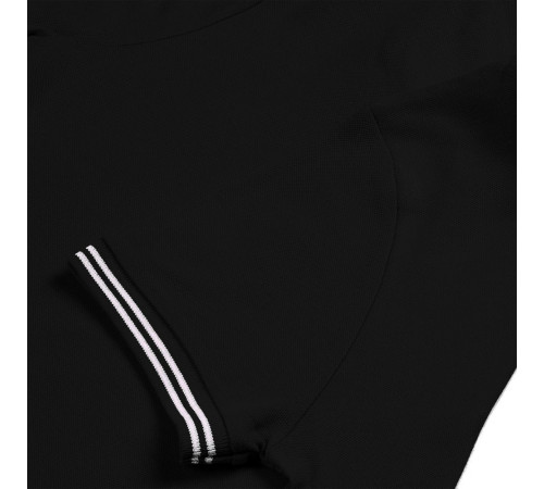 Рубашка поло женская Virma Stripes Lady, черная Рубашка поло женская Virma Stripes Lady, черная