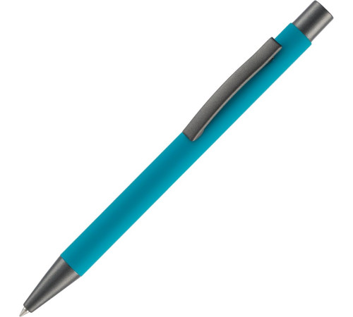 Ручка шариковая Atento Soft Touch, бирюзовая