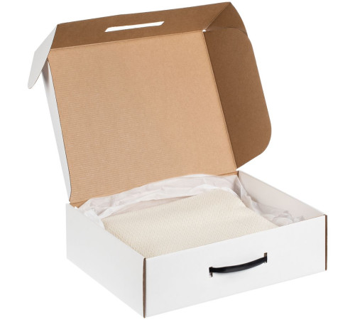 Коробка самосборная Light Case, белая, с черной ручкой