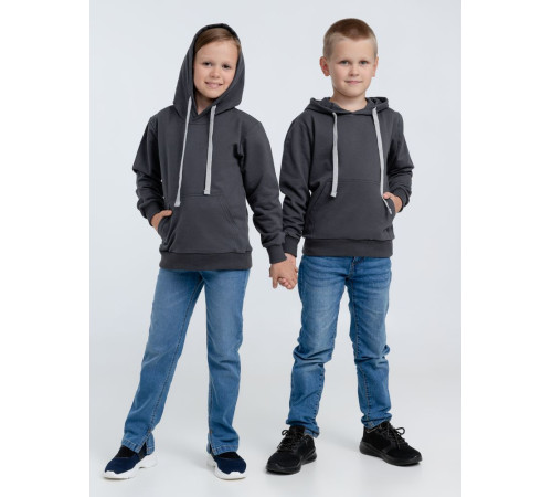 Толстовка с капюшоном детская Kirenga Kids, темно-серая (графит)