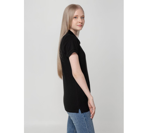 Рубашка поло женская Virma Lady, черная Рубашка поло женская Virma Lady, черная