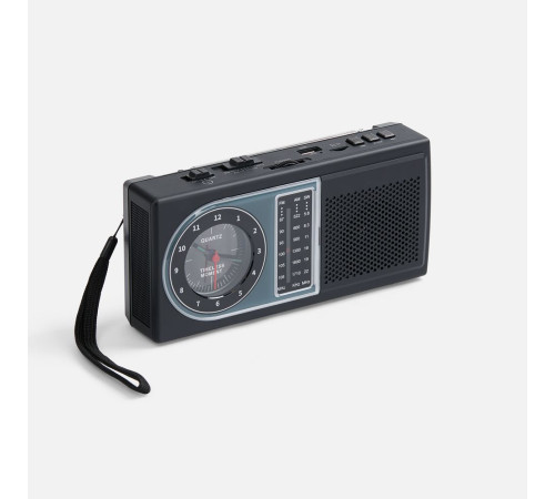 Bluetooth-колонка с радио Comradio, черная Bluetooth-колонка с радио Comradio, черная