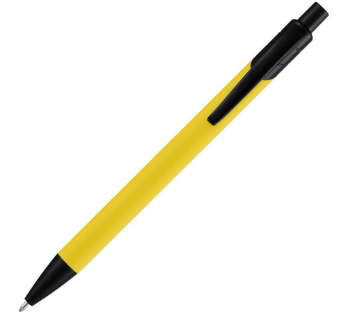 Ручка шариковая Undertone Black Soft Touch, желтая