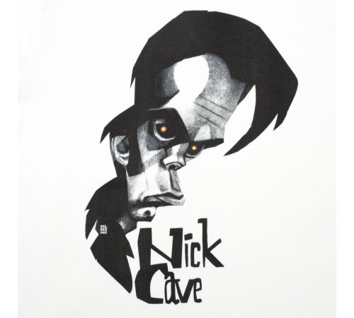 Футболка «Меламед. Nick Cave», белая