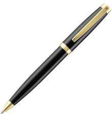 Ручка шариковая Letra Gold, глянцевая, черная