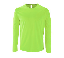 Футболка с длинным рукавом Sporty LSL Men, неоново-зеленая