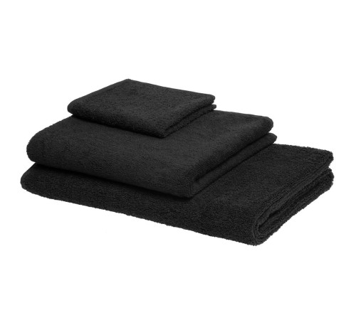 Полотенце отельное For Rooms, большое, черное Полотенце отельное For Rooms, большое, черное