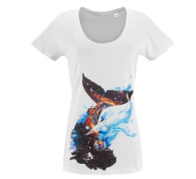 Футболка женская «Гиганты Вселенной», белая