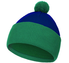 Шапка Snappy, синяя с зеленым