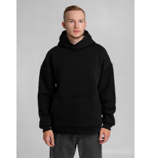 Худи Furry Oversize, черное