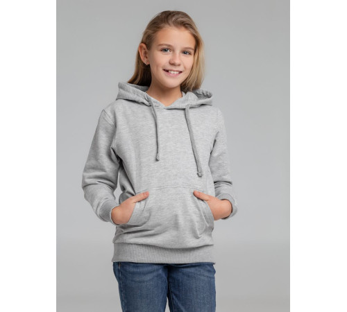 Толстовка с капюшоном детская Kirenga Kids, серый меланж