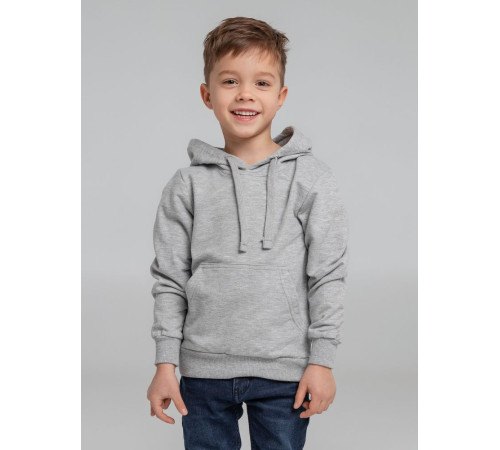 Толстовка с капюшоном детская Kirenga Kids, серый меланж